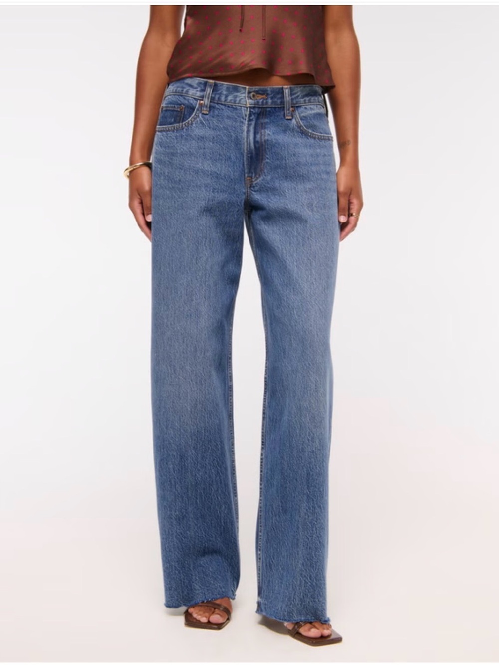 Abercrombie & Fitch Low Rise Ultra Loose Curve Love Jeans